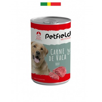 Petfield - Lata Wetfood Dog Beef 1250Gr.