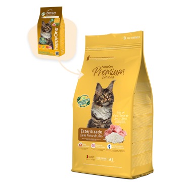HappyOne Premium Gato Esterilizado Carne Fresca 10kg