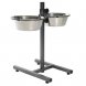 Foto 3: Comedouro 2 Bacias c/Suporte Regul�vel 2x0.75L/�15cm