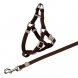 Foto 2: PEITORAL+TRELA ''PREMIUM'' P/ GATOS 26x37cm/10mm - 1.20MT                                                